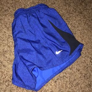 blue nike running shorts